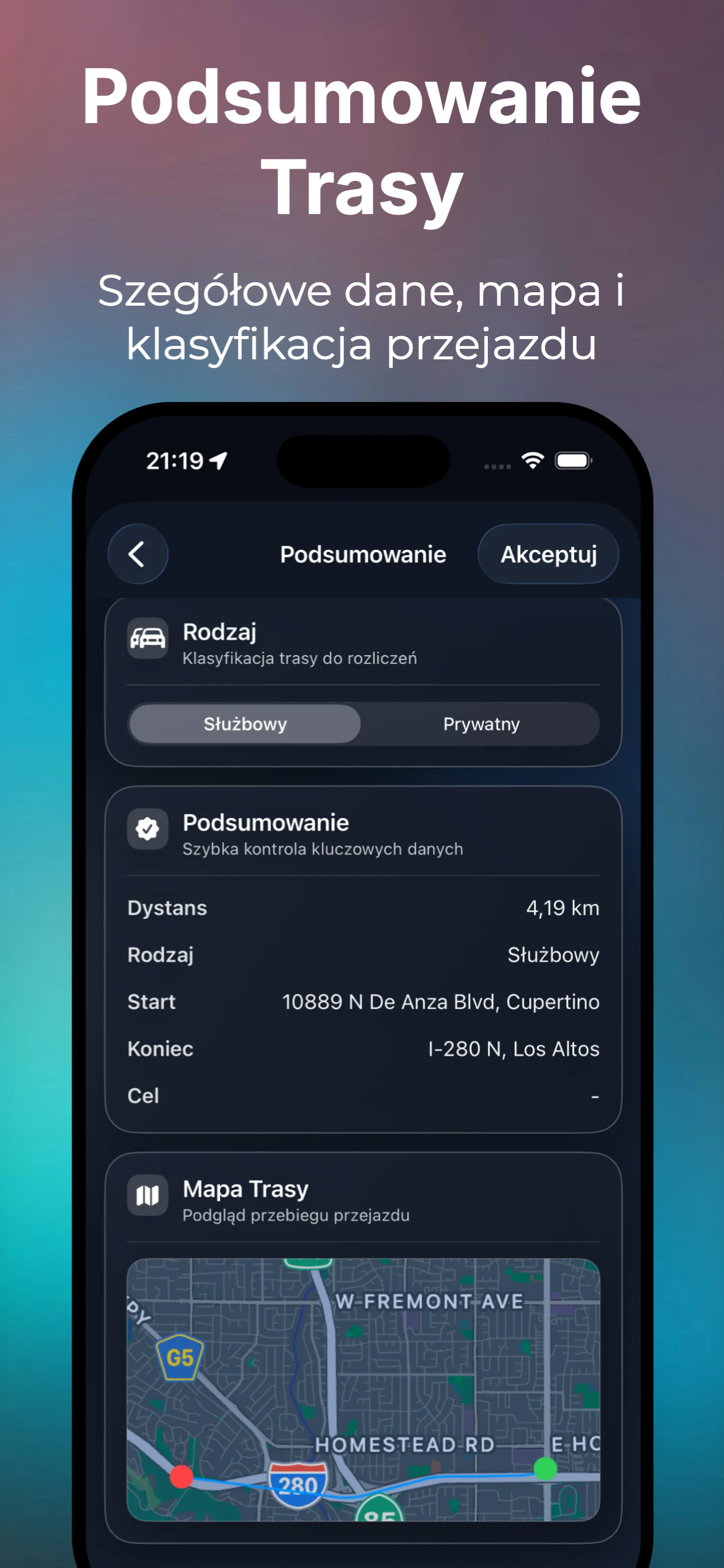 Podsumowanie trasy i klasyfikacja