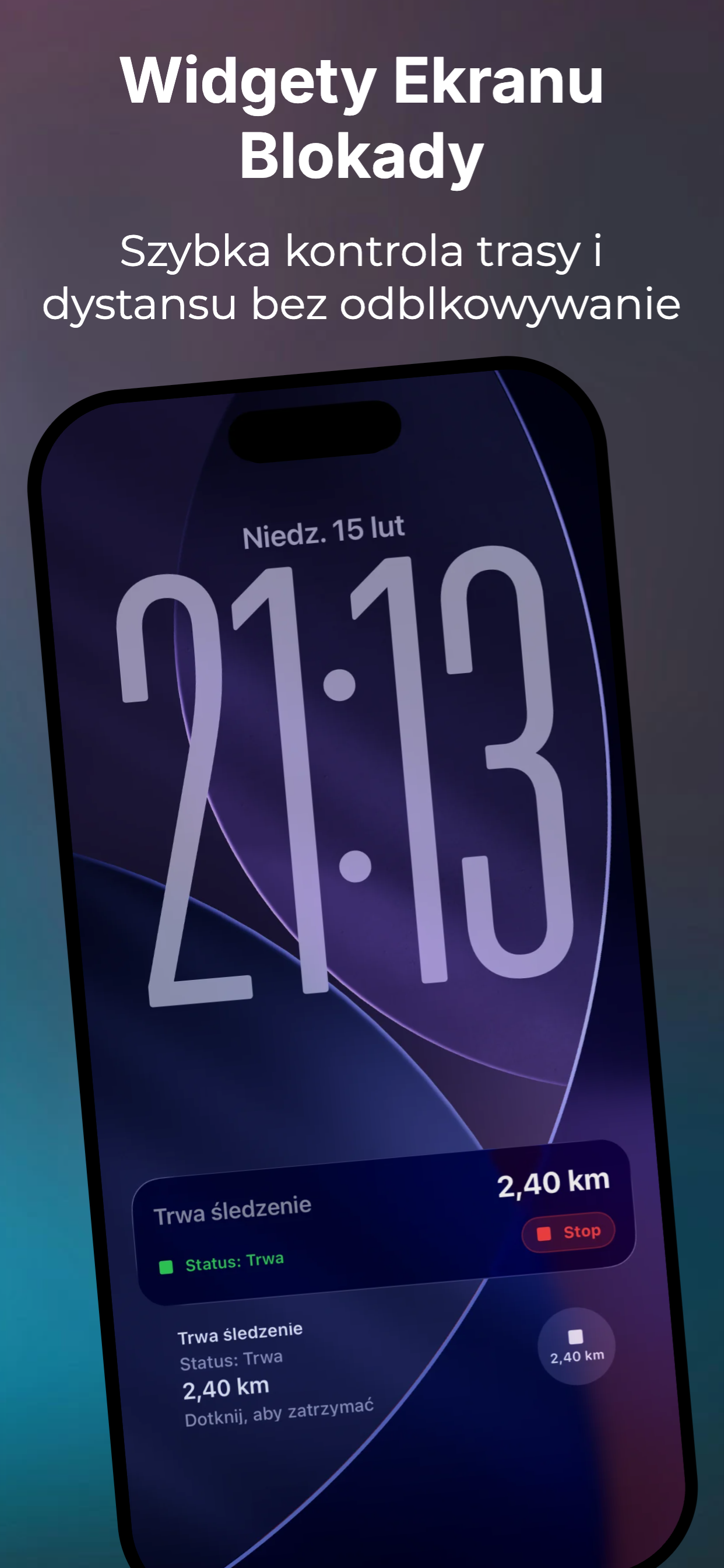 Widgety ekranu blokady